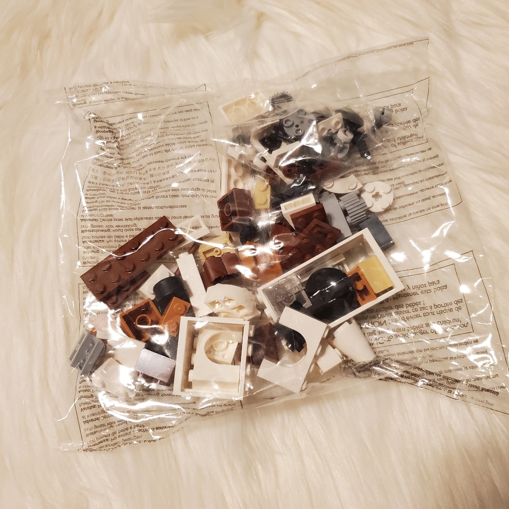 LEGO Assorted Block Set in Brown, White, and Black